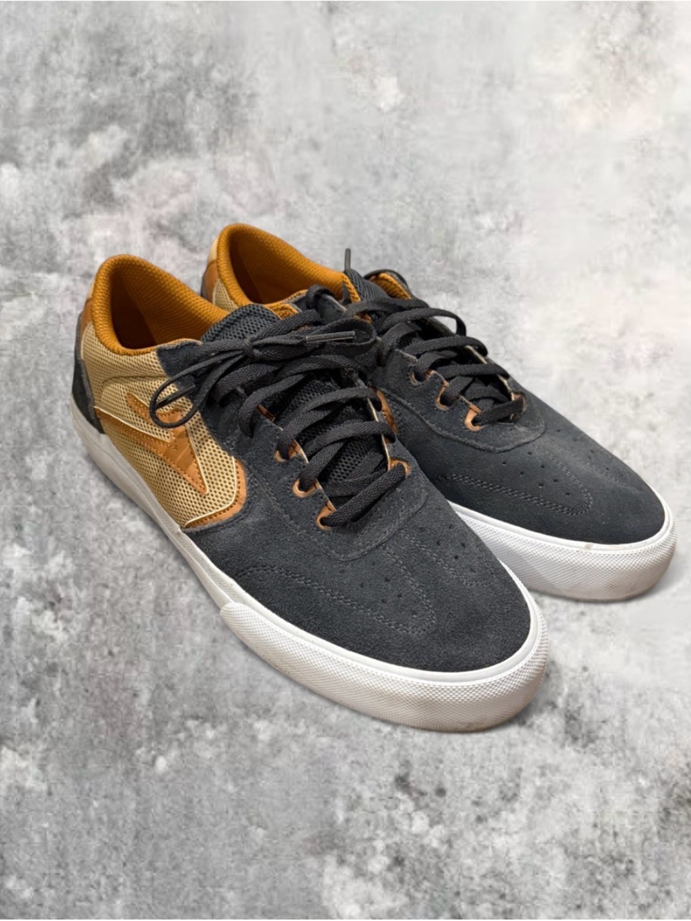 Vans Black and Tan Low-Top Sneakers